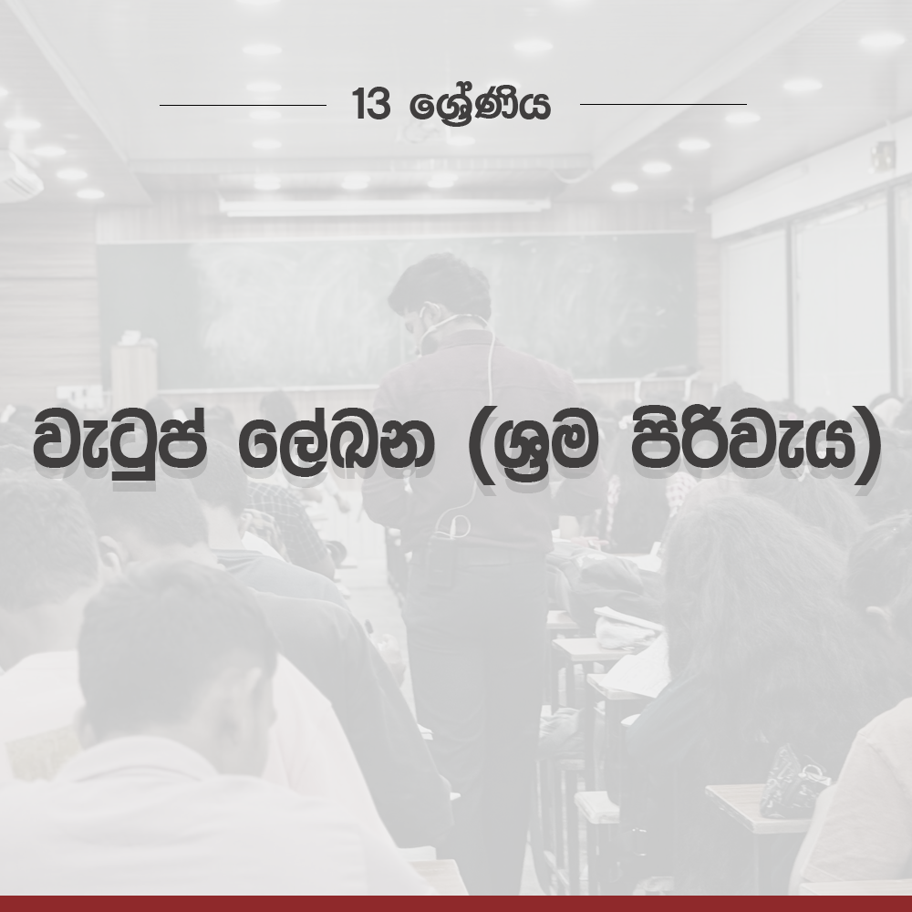2026 A/L Grade13 – වැටුප් ලේඛන | 2026 wetup lekana